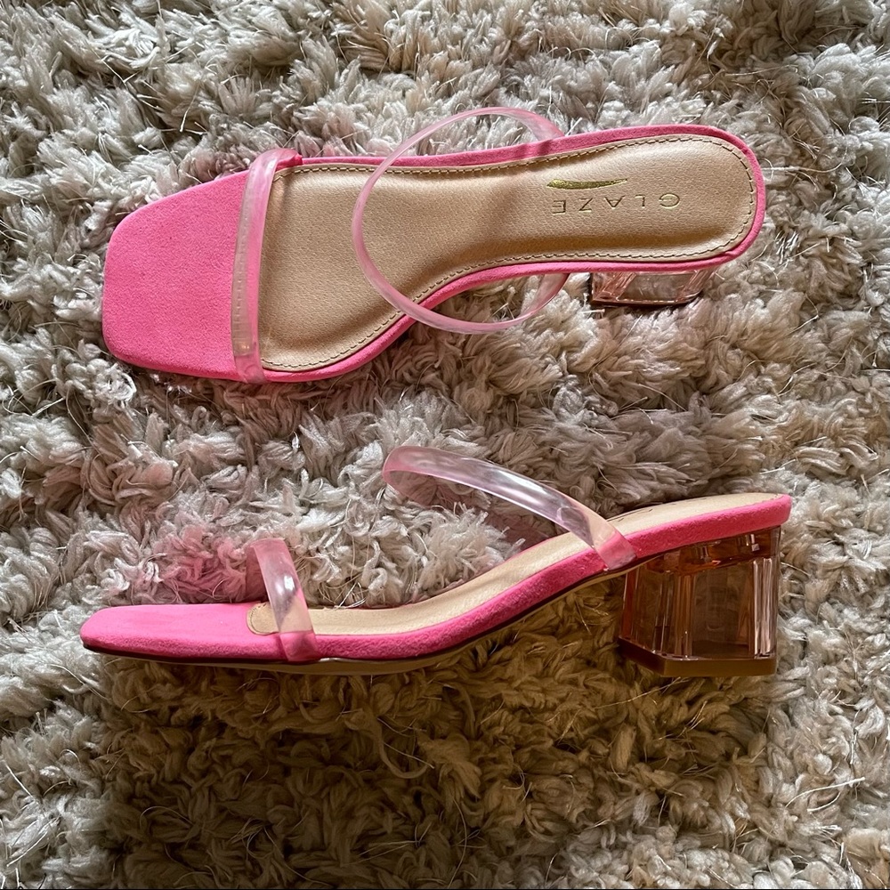 Pink shoes
